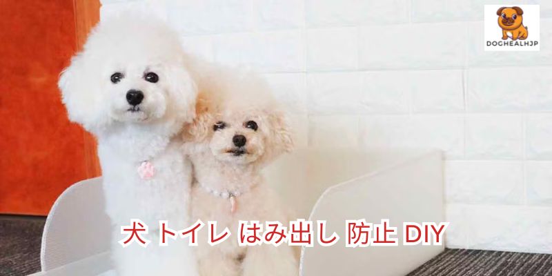 犬 トイレ はみ出し 防止 diy