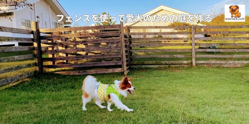 フェンスを使って愛犬のための庭を作る